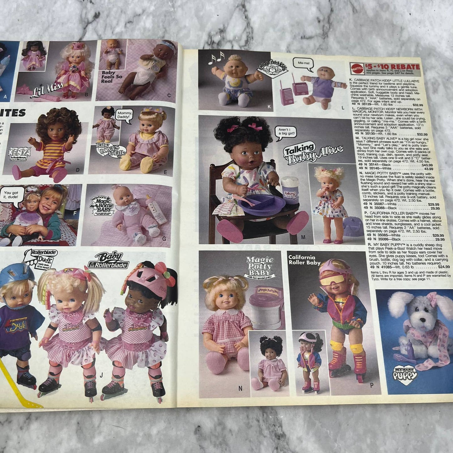 Sears Wish Book 1992 Christmas Catalog Barbie, Star Wars, Lego Nintendo S4