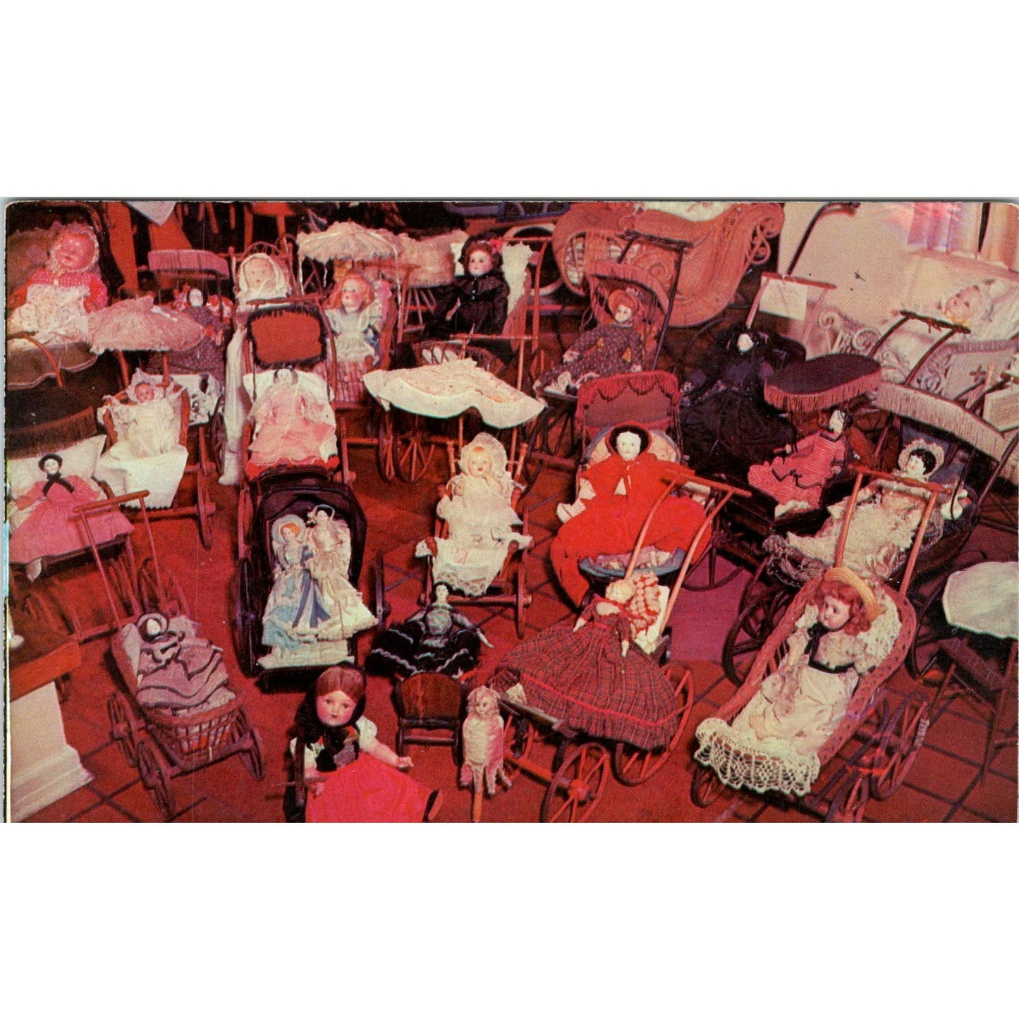 Flo-Jean on the Delaware Doll and Carriage Collection Original Postcard PB8