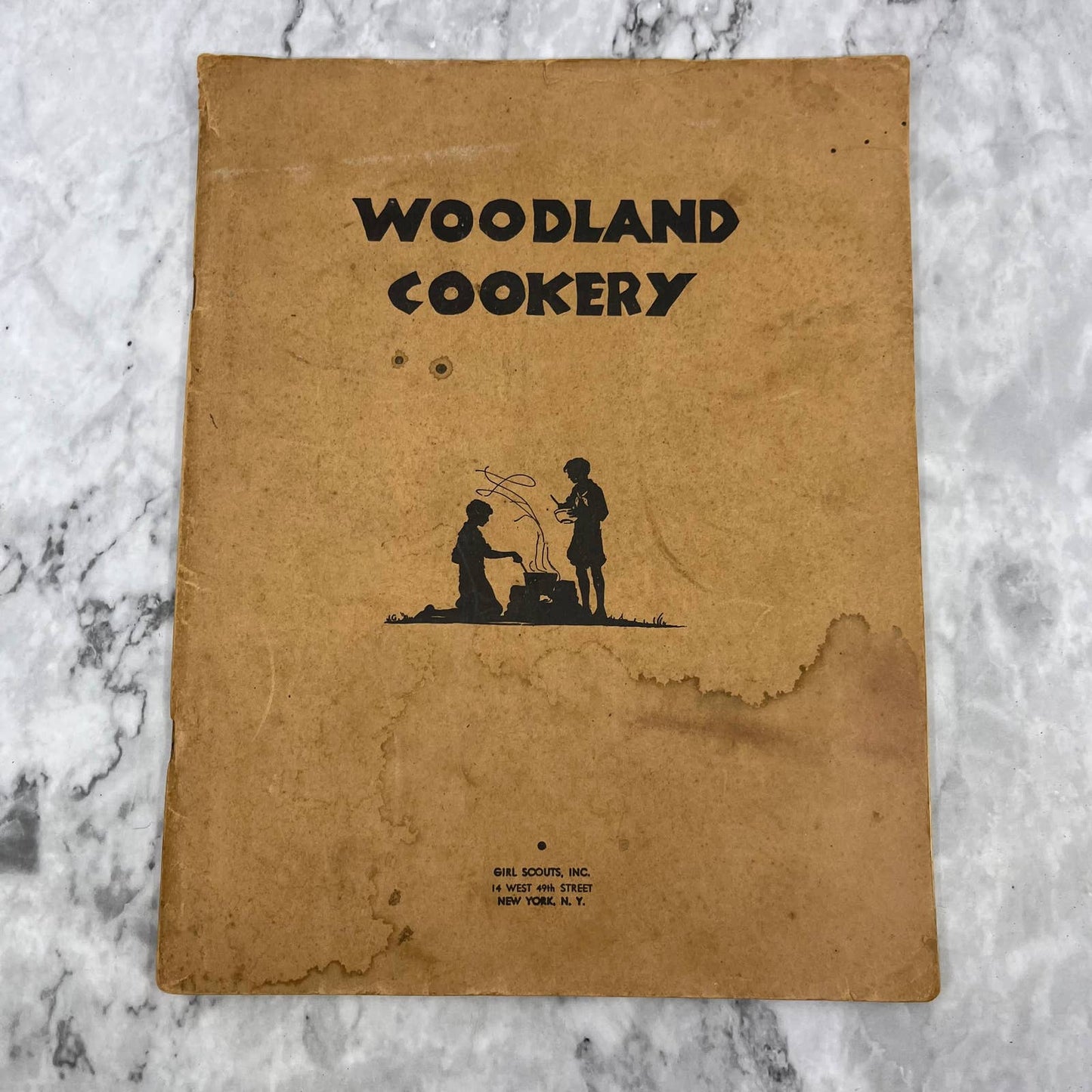 RARE 1932 Girl Scouts Woodland Cookery Cookbook Recipes TJ4