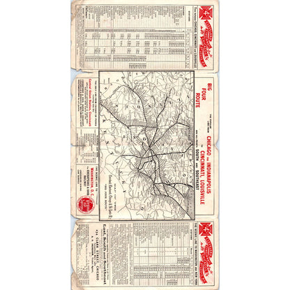 1900 Big Four Route Cleveland Cincinnati Chicago St. Louis Railway Timetable SE8