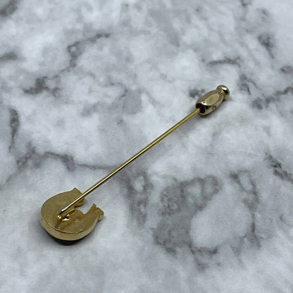 Vintage Gold Tone Enamel ETIENNE AIGNER Stick Pin SA2