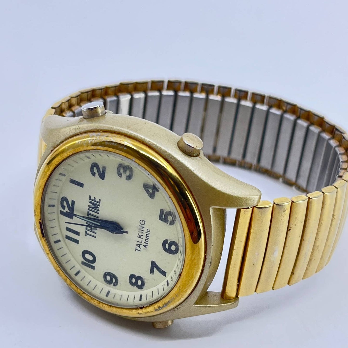Men’s Gold Tone TruTone Talking Atomic Wristwatch SD4