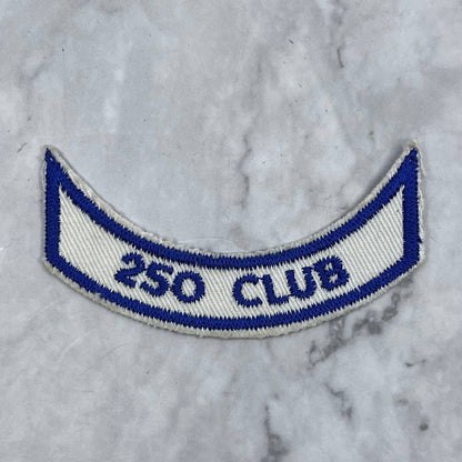 Vintage Embroidered Bowling Patch 250 CLUB SE7