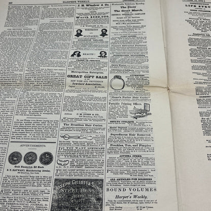 1865 Harper's Weekly 1965 Reissue Civil War Aftermath Captain Wirz Trial FL4