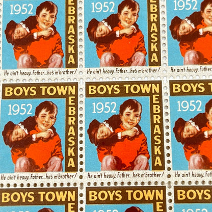 1952 Boys Town Nebraska stamps. Father Flanagan’s Boys Home D5
