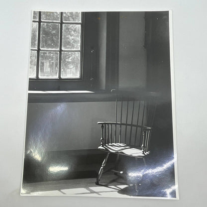 Vtg Original Art B&W Photo "The Empty Chair" Randolph Allen Kennedy 11x14 FL4