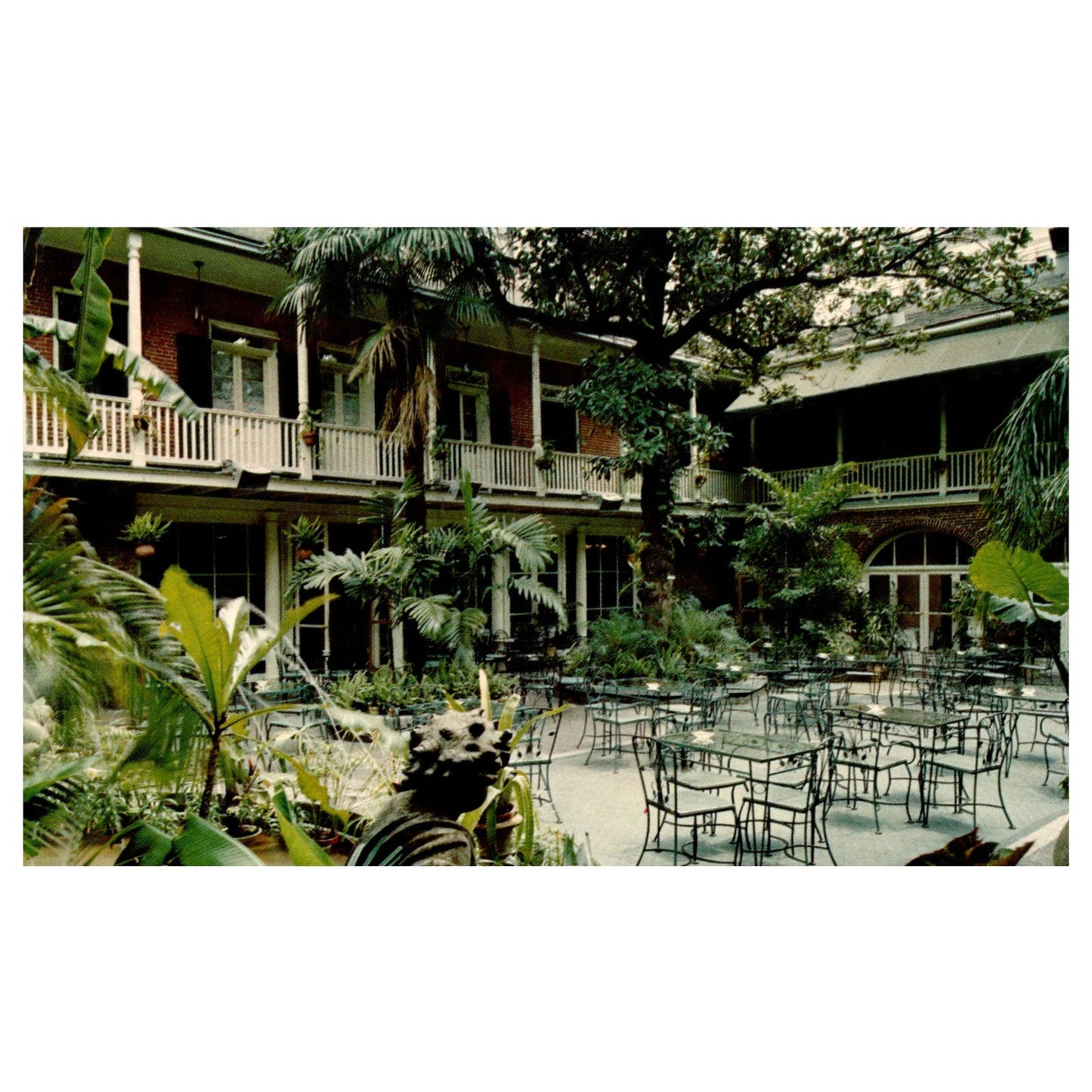 Vintage Postcard - Brennan's French Restaurant Patio New Orleans 1964 P3-7