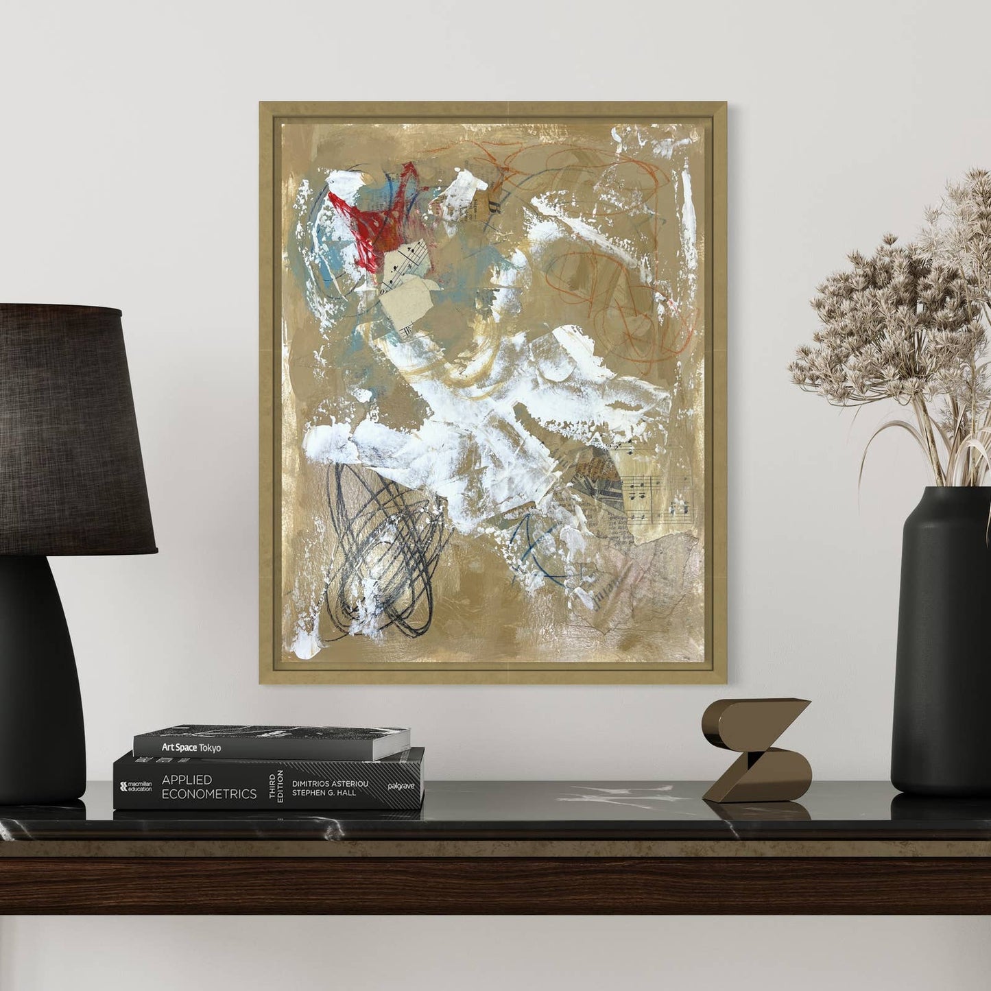 Original Mixed Media Abstract Art Painting 11x14 “Suburb Opera" Signed w/ COA