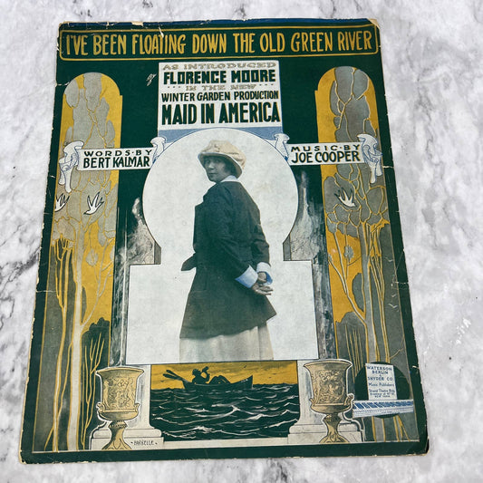 I've Been Floating Down the Old Green River Joe Cooper 1915 Sheet Music TK2-SM3
