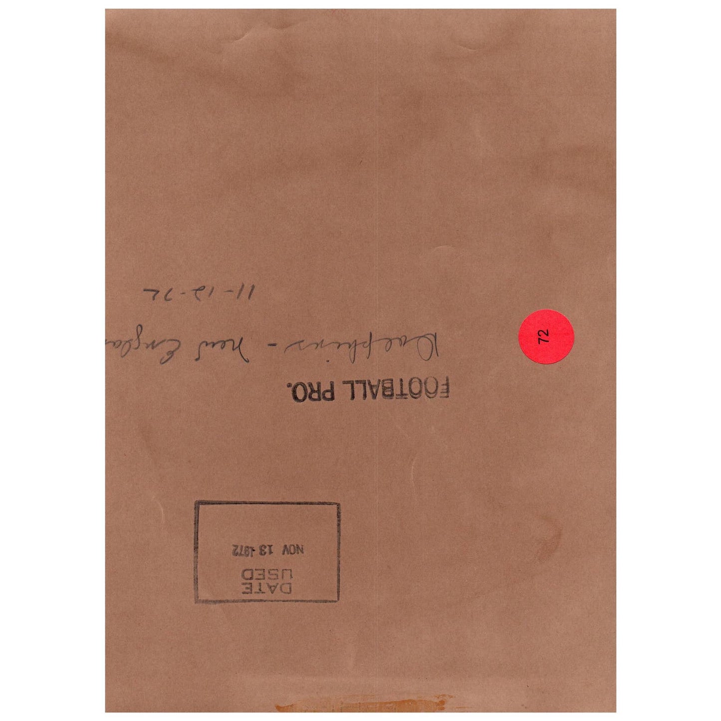 1972 Press Photo Football Miami Dolphins Quarterback Earl Morrall Pass 8x10" AD3