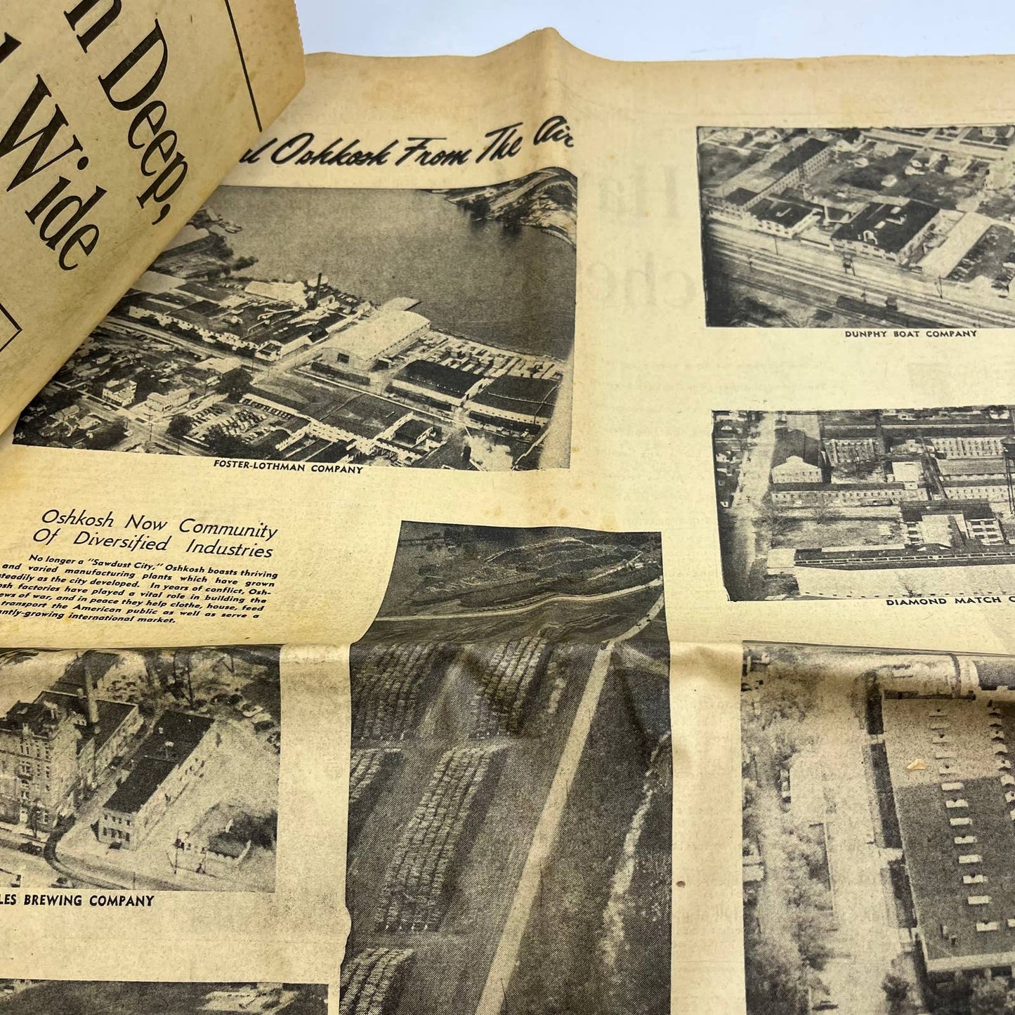 1953 June 5 OSHKOSH DAILY NORTHWESTERN Newspaper Centennial Edition No. 1 TI6-4