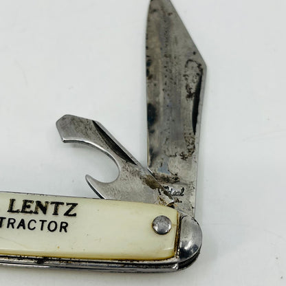 THE IDEAL Mother-of-Pearl Style Advertising Folding Knife Curvin Lentz Mason SB9