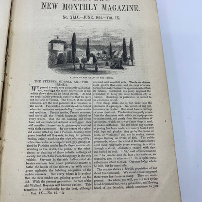 1854 Harper's New Monthly Magazine; Volume IX, June to November Melville TH3