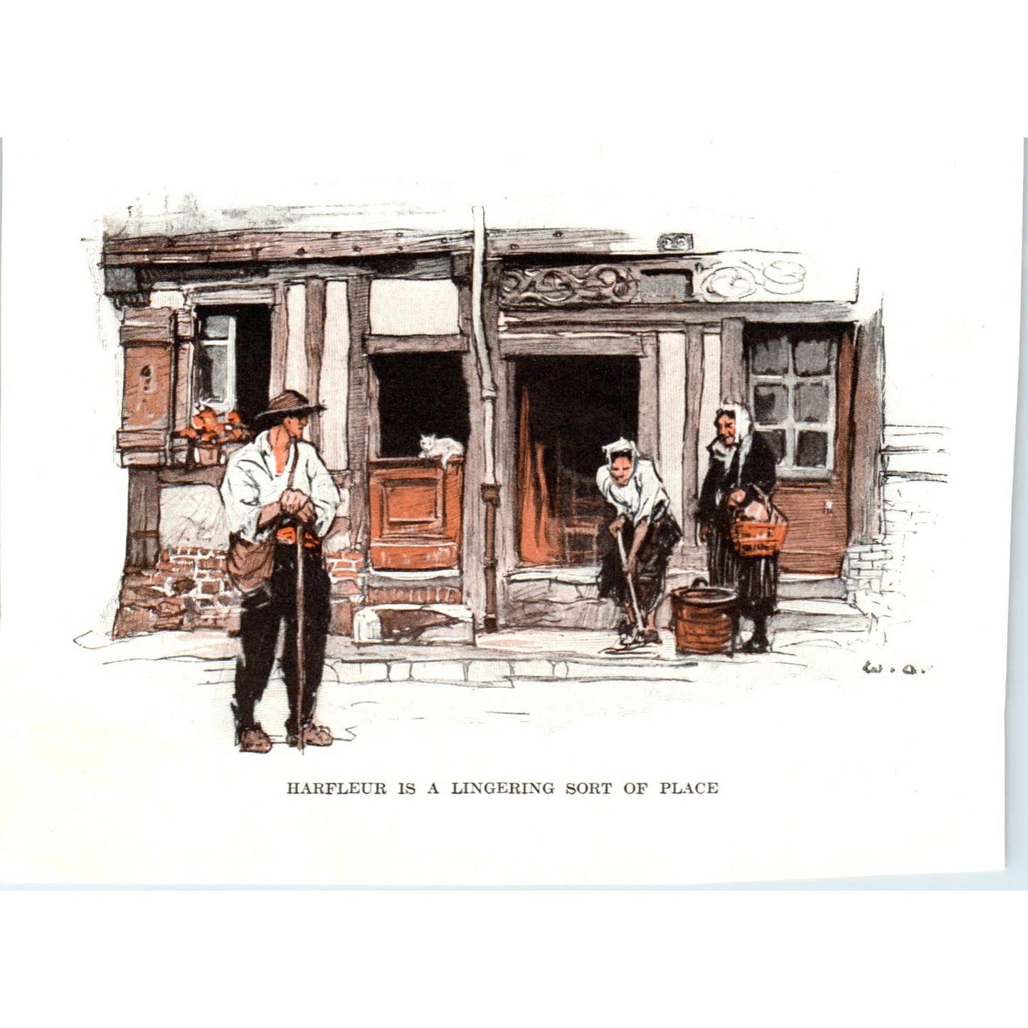 Harfleur is a Lingering Sort of Place - 1921 Original Ad TJ7-L