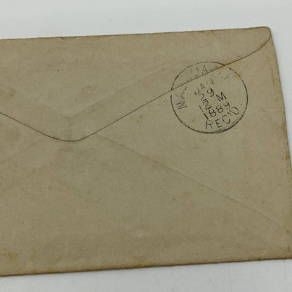 1889 Postal Cover Washington to Nashua New Hampshire Emily F. Banner AA6