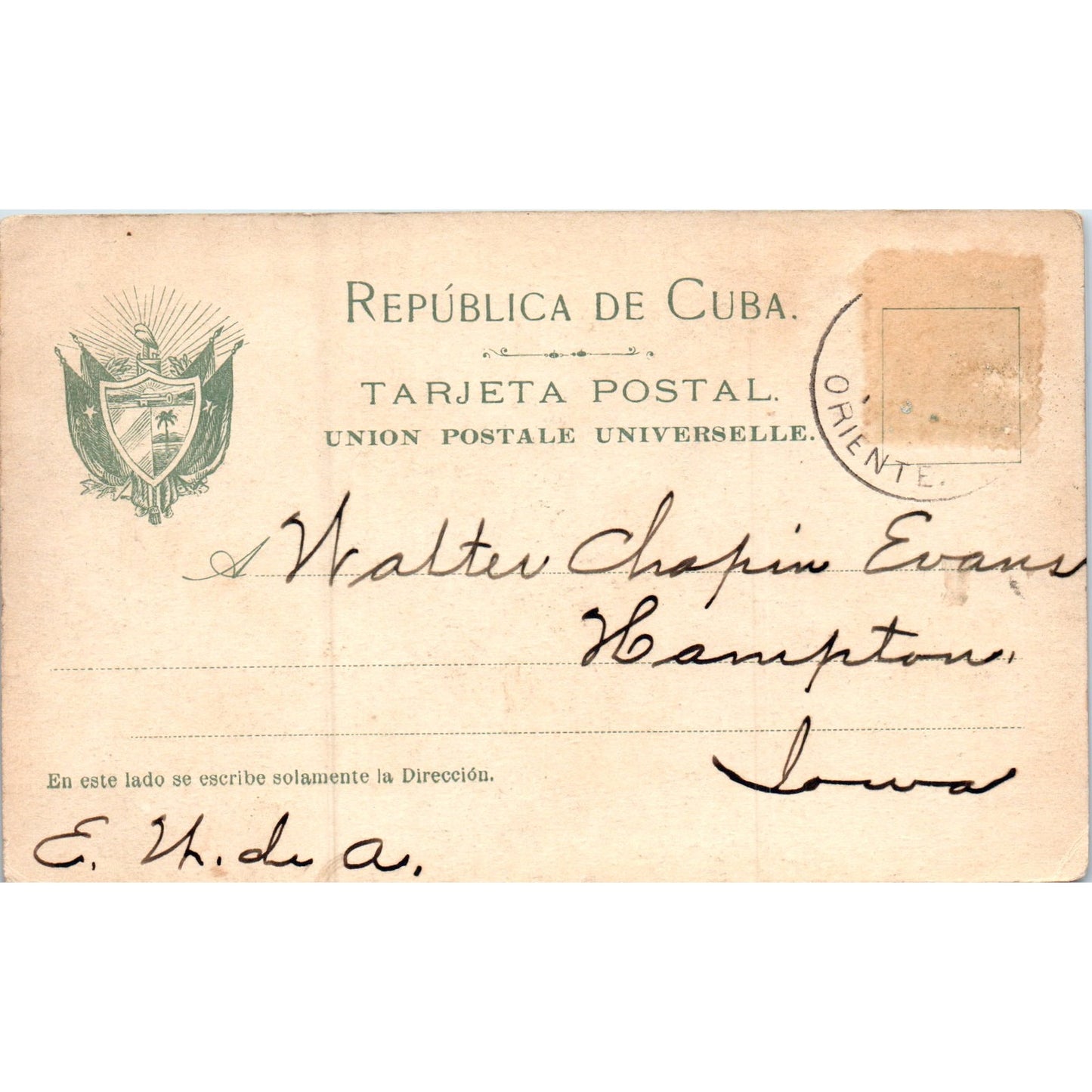 Habana Saludo A La Bandera Cubana Havana Cuba Original Postcard P3-1