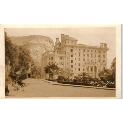 Hotel Pacifico Arica Chile - Original RPPC Postcard TJ9-P1