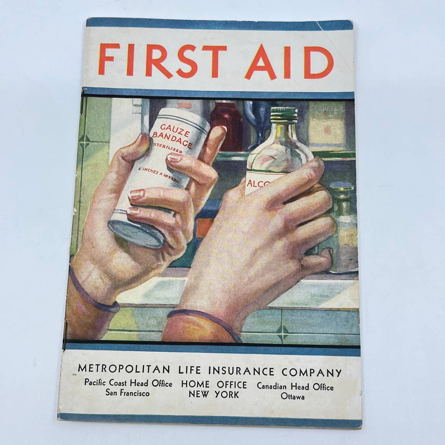 1940s First Aid Booklet Metropolitan Life Insurance TF7