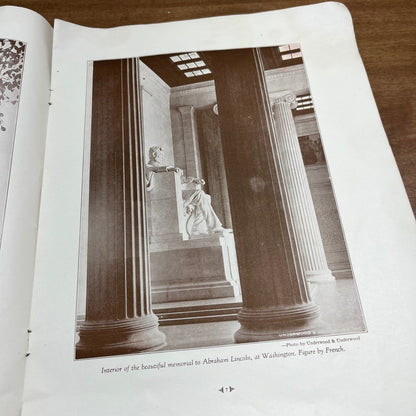1927 Lincoln Memorials Booklet 16 pg w Pictures Bookwalter Indianapolis L2-1