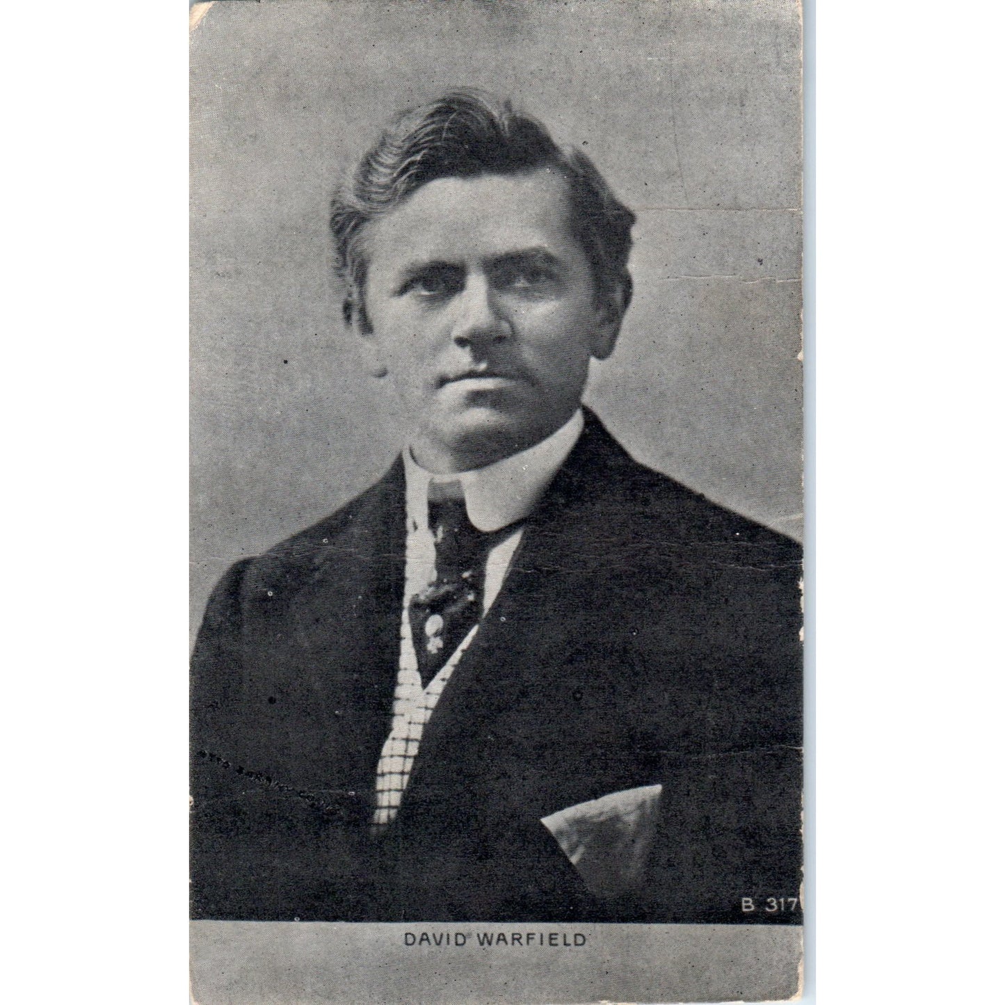 David Warfield Photo Portrait c1905 Original Postcard P2-10