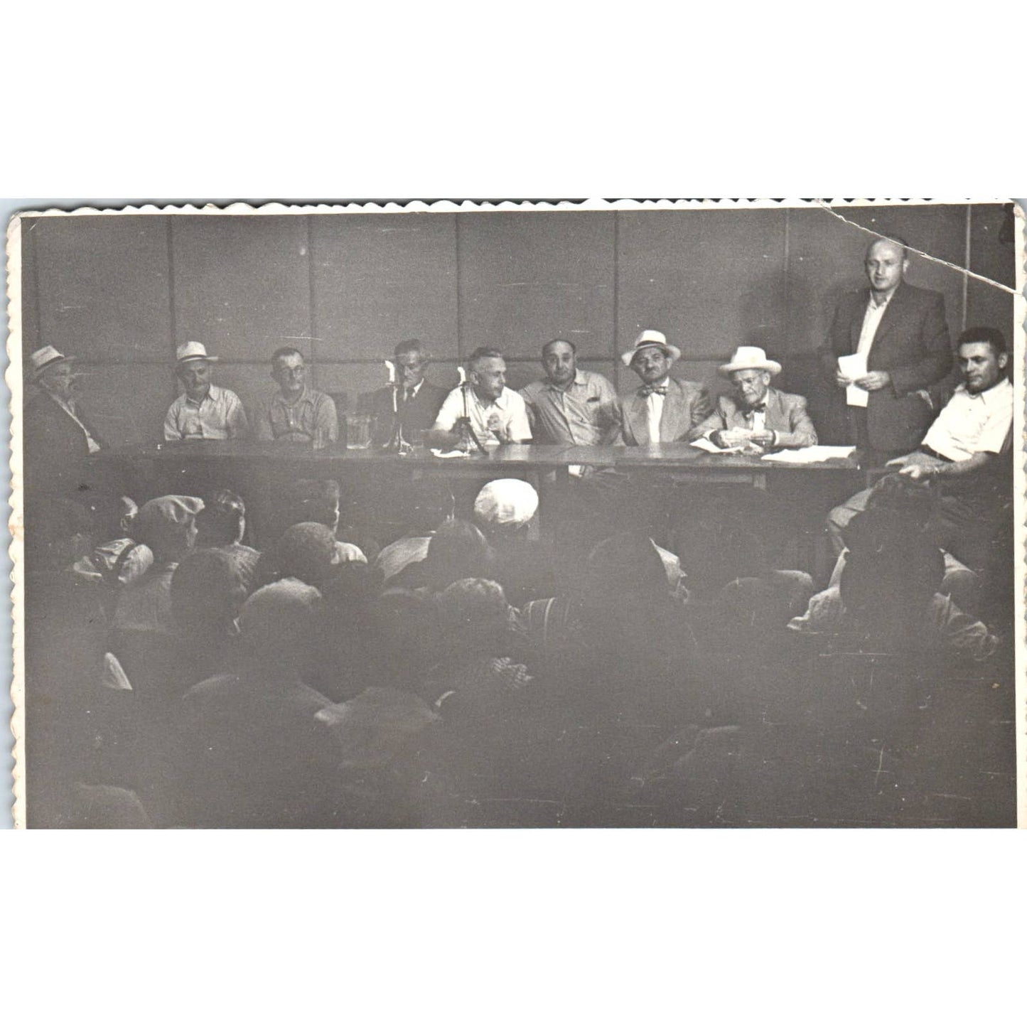 Antique Postcard RPPC City Council Meeting in Persia SE8