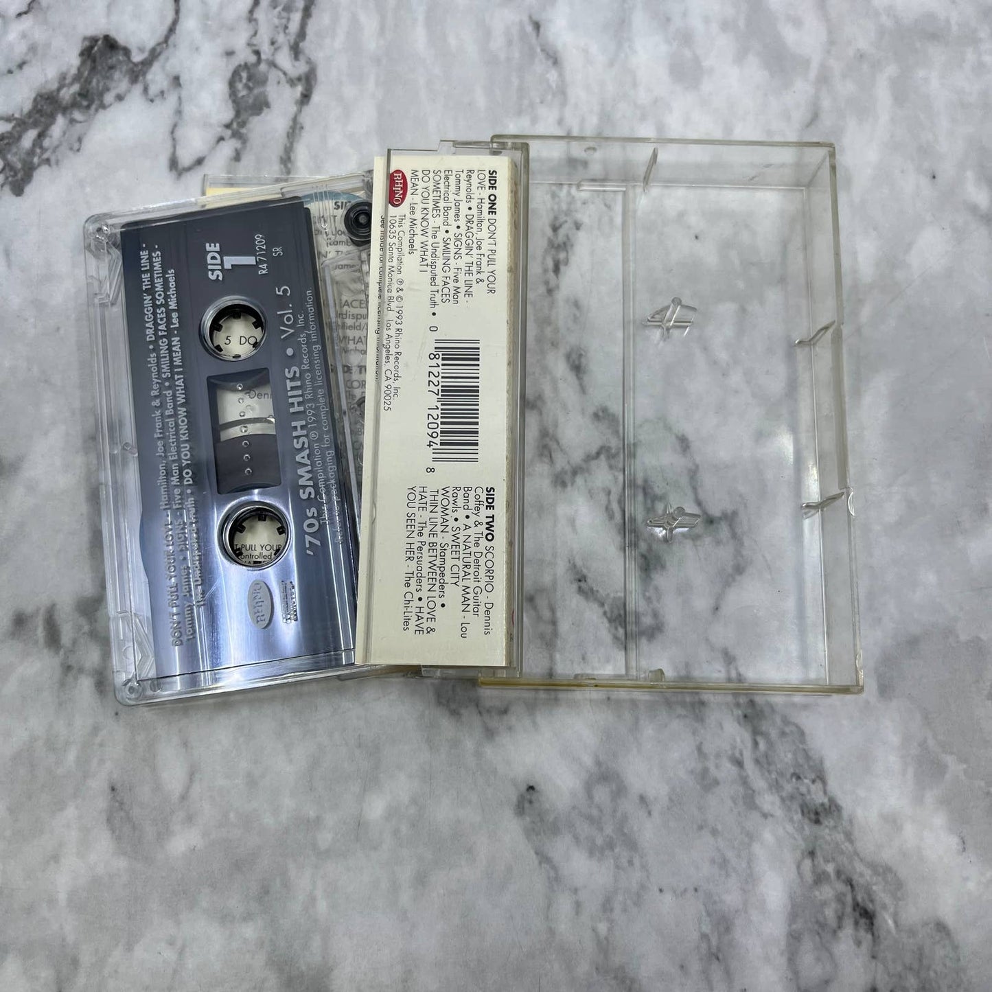70s Smash Hits Vol. 5 RHINO 10 Original Hits! Golden Oldies Cassette Tape TD9-61