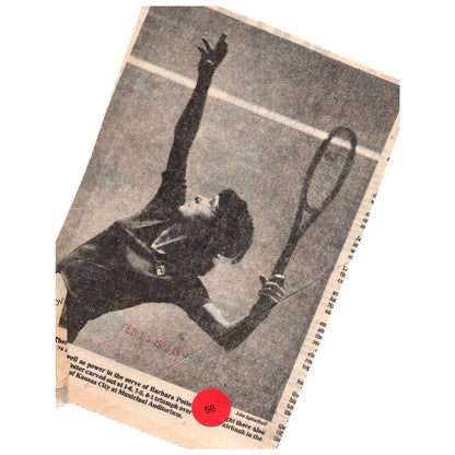 1982 Original Press Photo Women's Tennis Barbara Potter Avon Championship 7x9" AD2