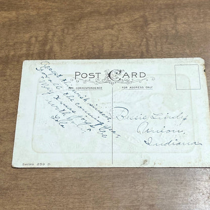 c1910 Embossed Snowball Fight Sled Baby Children Merry Christmas Postcard PA2