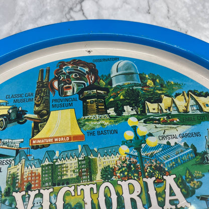 Vintage Metal Souvenir Tray Victoria British Columbia Canada 13" TI8