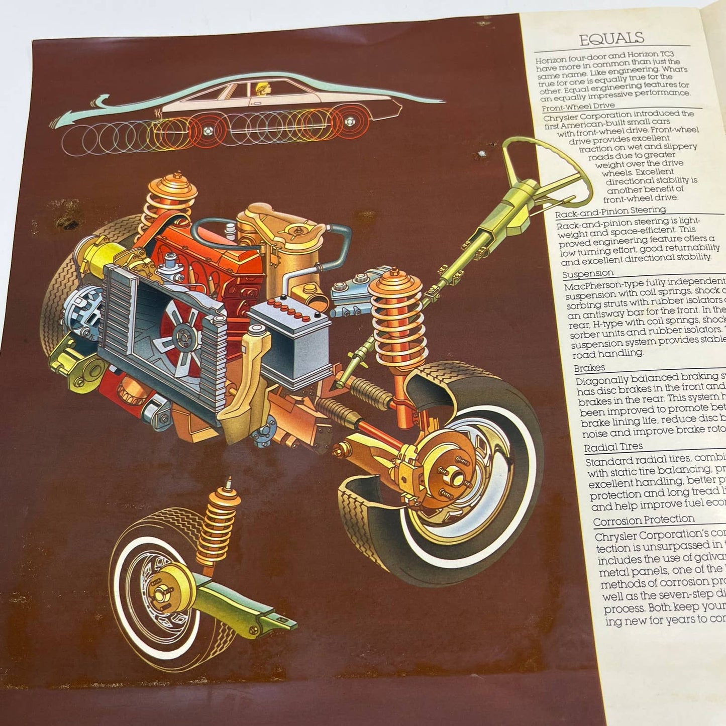 1980 Plymouth Horizon Original Dealer New Car Showroom Brochure TH8