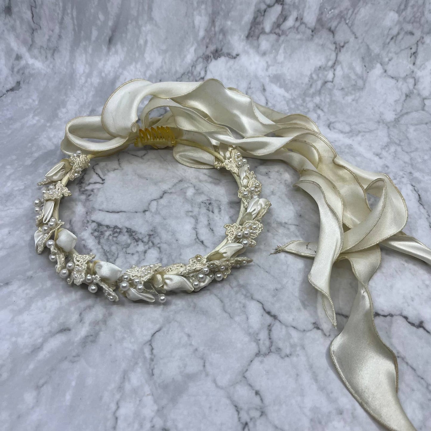 Vintage Wedding Bridal Halo Tiara Headband TE2