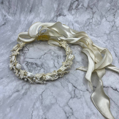 Vintage Wedding Bridal Halo Tiara Headband TE2