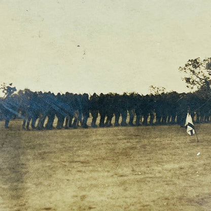 Early 1900s RPPC WWI US Military Servicemen Terre Haute 2nd In Formation PA9