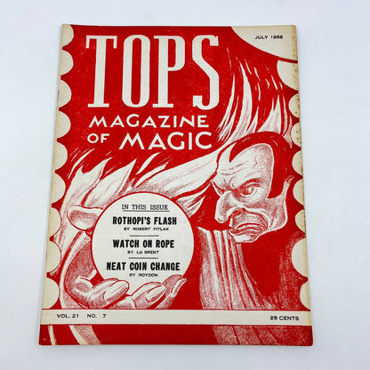 1956 July - Tops Magazine of Magic - Tricks Magicians TF7