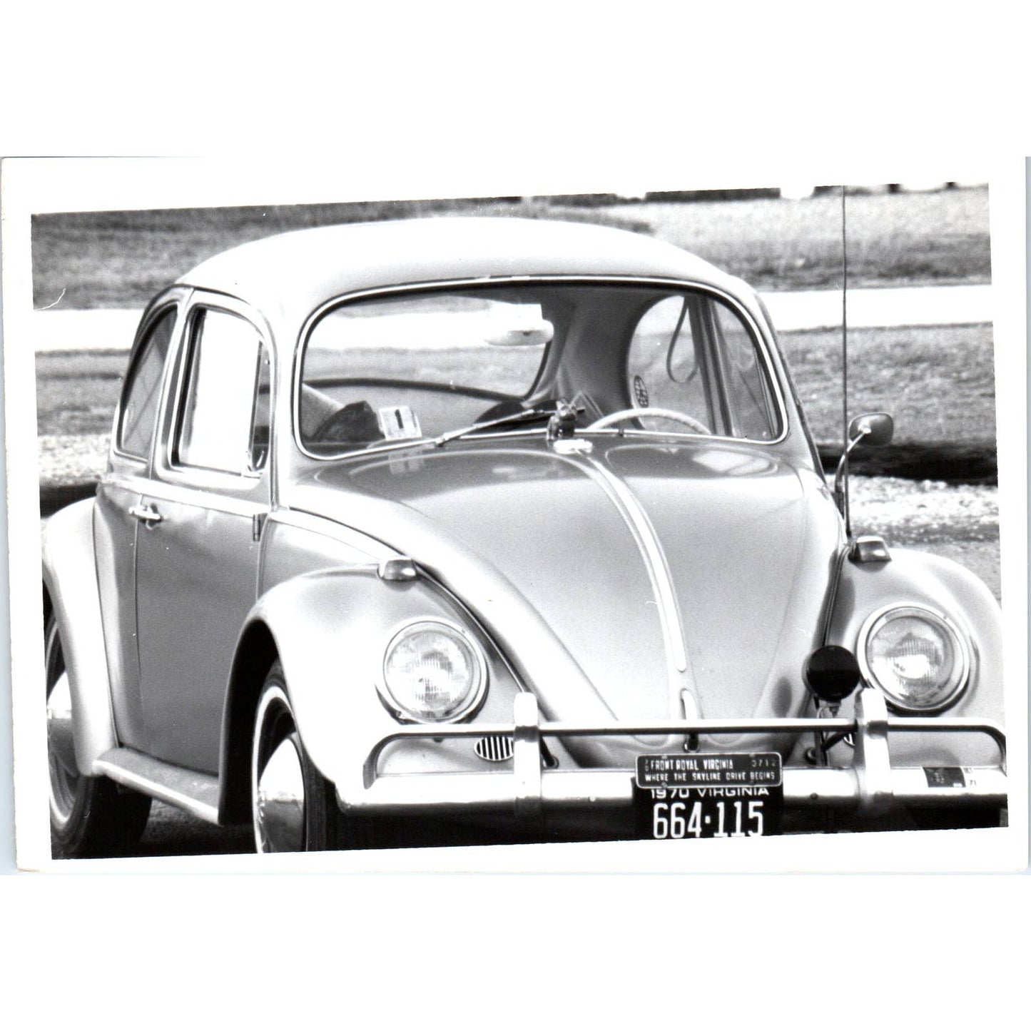 c1970 Original Photograph Volkswagen VW Beetle Front Royal VA 5x7 AD6