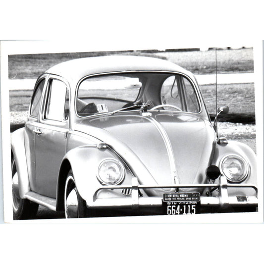 c1970 Original Photograph Volkswagen VW Beetle Front Royal VA 5x7 AD6