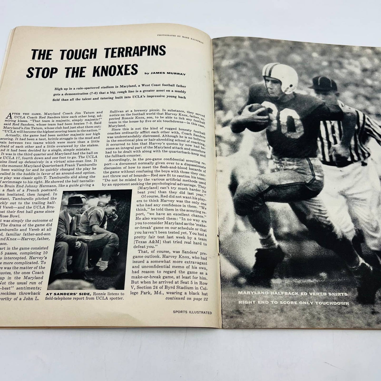 October 3 1955 Sports Illustrated Doak Walker Detroit Lions Football TB2