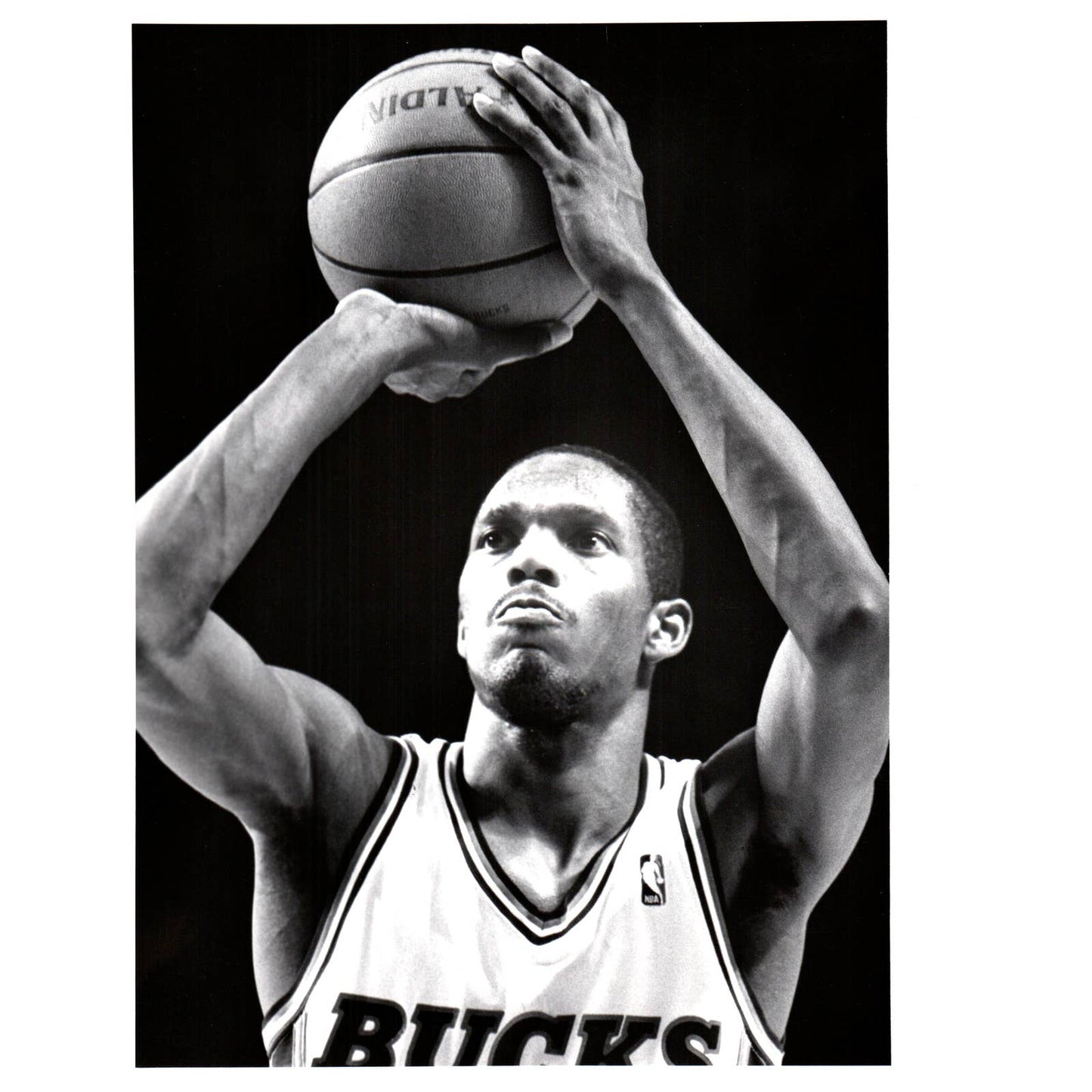 1988 Press Photo Basketball NBA Milwaukee Bucks Jerry Reynolds 8x10" AD3