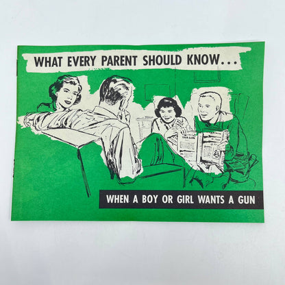 1966 What Every Parent Should Know When a Boy or Girl Wants a Gun Promo Book SC8