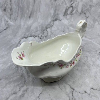 Antique John Maddock And Sons Royal Vitreous China Porcelain Gravy Boat TA1