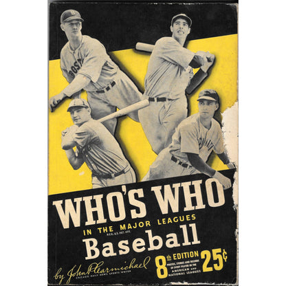 1940 WHO'S WHO In The Major Leagues Baseball Joe DiMaggio Johnny Mize TJ8-1