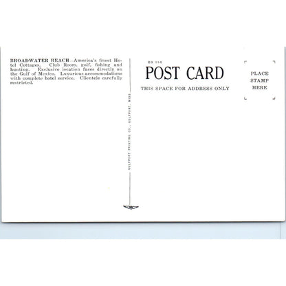 The Broadwater Beach Hotel Apartments Biloxi MS - Original Postcard P3-5