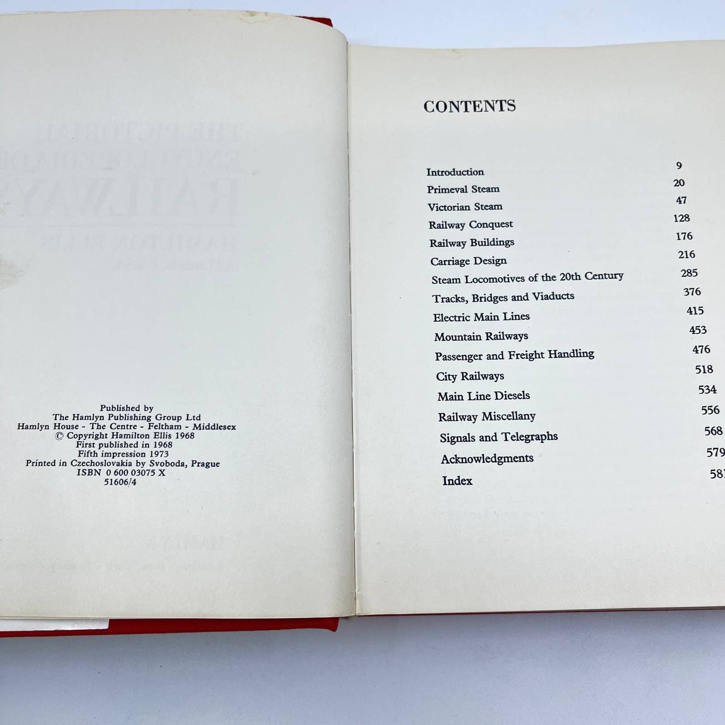 The Pictorial Encyclopedia of Railways By Hamilton Ellis H/C D/J TF9