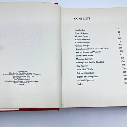 The Pictorial Encyclopedia of Railways By Hamilton Ellis H/C D/J TF9