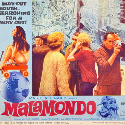 1964 MALAMONDO Movie Lobby Card #4 Marshall Naify 11x14” FL3