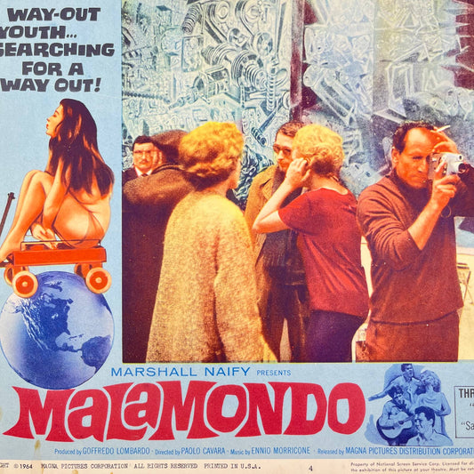 1964 MALAMONDO Movie Lobby Card #4 Marshall Naify 11x14” FL3