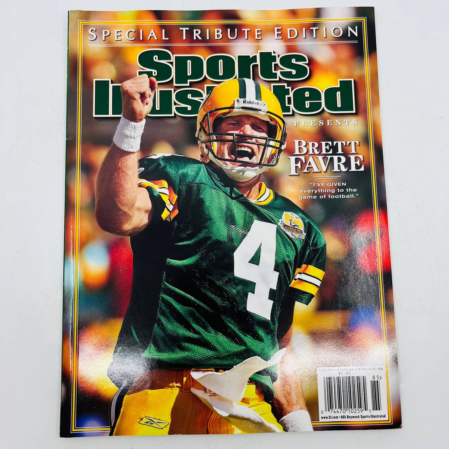 Sports Illustrated Brett Favre Special Tribute Edition Green Bay Packers BA3