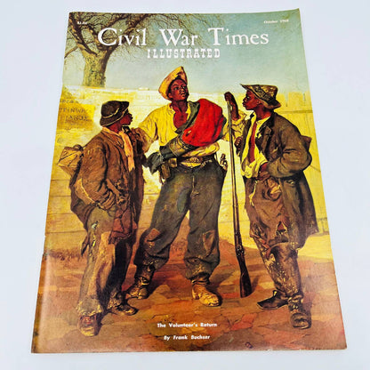 Vintage Civil War Times Illustrated OCT 1968 Black African American Soldiers