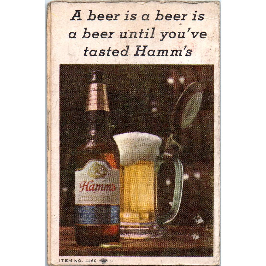 1969-70 Minnesota North Stars NHL Hockey Pocket Schedule Hamms TK1-P3