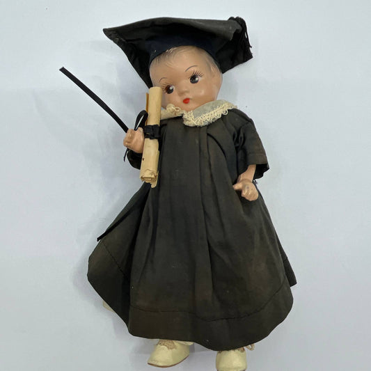 1930s Composite Graduation Doll, Vintage 8" Graduate Doll TG3